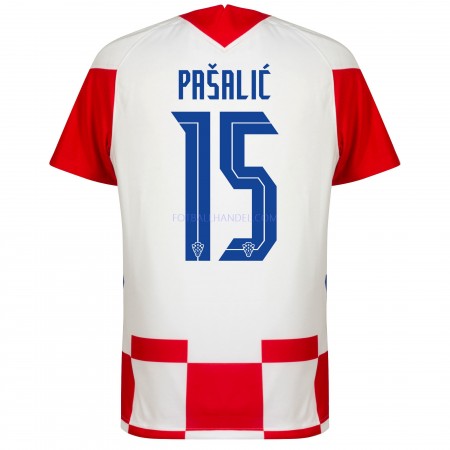 Herre Fotballdrakter Kroatia Mario Pasalic 15 Hjemme Euro 2020 Kortermet